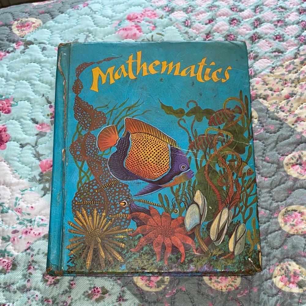 ➖➕📕 Vintage 1978 Houghton Mifflin Hard Cover Mathematics Book 📕 ➕➖